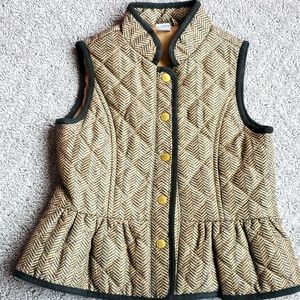 Janie and Jack chevron puffer vest.  EUC